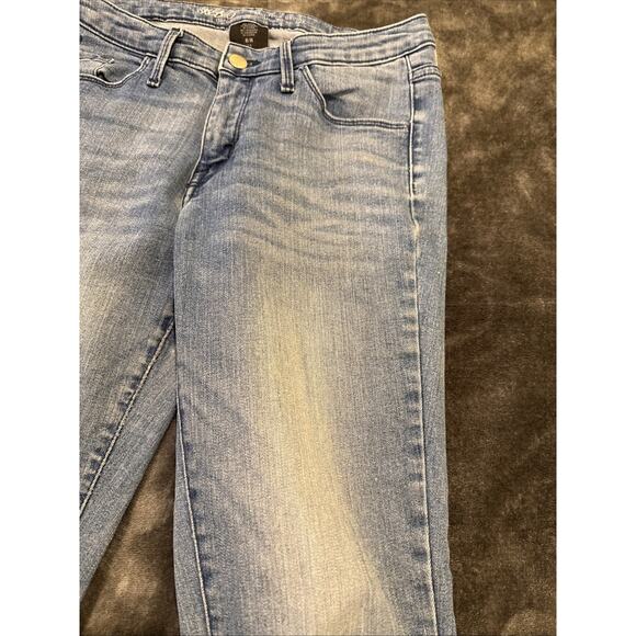 Mossimo Womens Size 8 R Mid Rise Distressed Power Stretch Jeans Jeggings - Picture 5 of 16